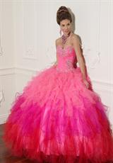 2012 Vizcaya Quinceanera Dresses 88013.  Available in Champagne/Blush, Pink Fusion, Yellow Fusion